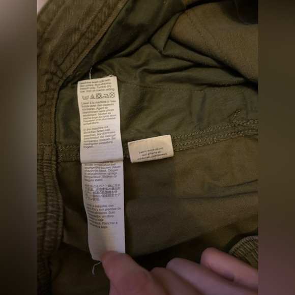 Madewell Army Green Zip-Fly mid rise hunter green shorts Size XL - Picture 10 of 11